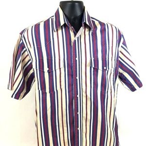 VTG Wrangler Pearl Snap Button Down Western Shirt